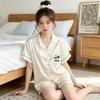 Sommerpyjama aus Eisseide im süßen Stil für Damen – kurzärmlige, coole und stylische Homewear