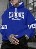 Men'sAutumn And Winter Hooded with Iconic Print - Loose Fit Streetwear Hoodie