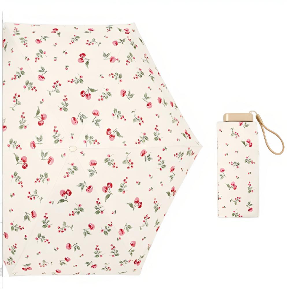 Folding Mini Sun Umbrella Portable Sun Rain Umbrella Stylish Compact Pocket Umbrella  Rain Or Shine