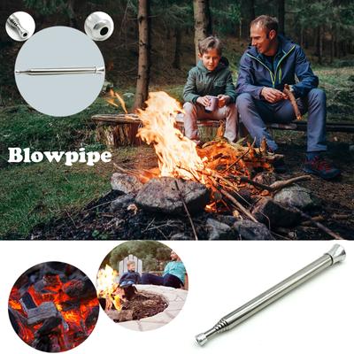 Six Sections Barbecue Blowpipe Tools for Outdoor with Safety Helmet