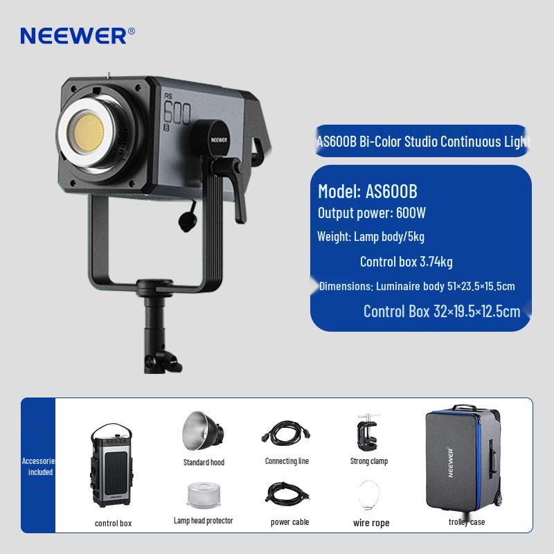 

NEEWER AS600B 600W Bi-Color Studio Continuous Light for Film & TV