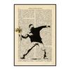 Banksy Balloon Girl Graffiti Poster Disappearing Five Rings Mural Retro Decorative Paintings Wall Art Prints Modern Home Decor
