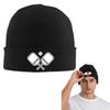 Pickleball Warm Knitted Cap Fashion Bonnet Hat Autumn Winter Outdoor Beanies Hats for Men Women Adult