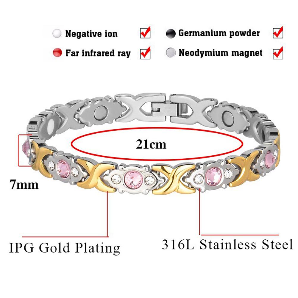 Fashion Removable Energy Magnet Bracelet Magnetic Slimming Bracelet Jewelry Women Accessories