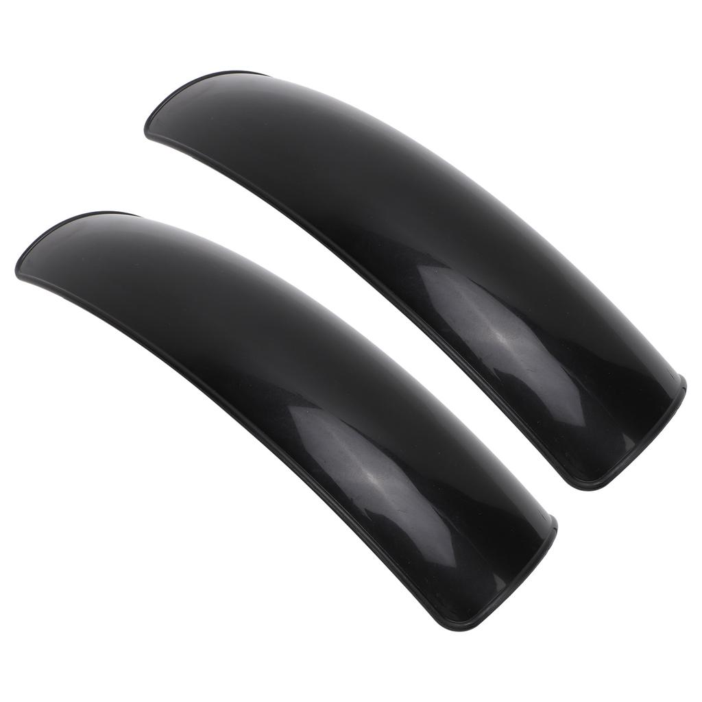 1 Pair Electric Wheelchair Mudguards Glossy Black Scratch Resistant Wheelchair Splash Guard Replacement Set