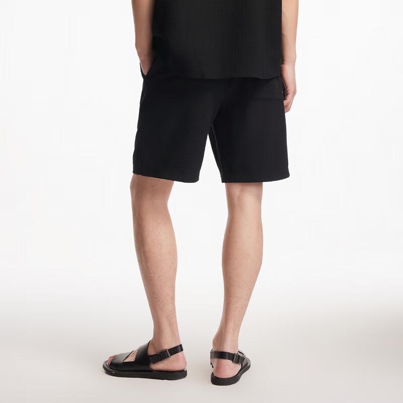 JACK&JONES Men's Embroidered Drawstring Waist Casual Shorts