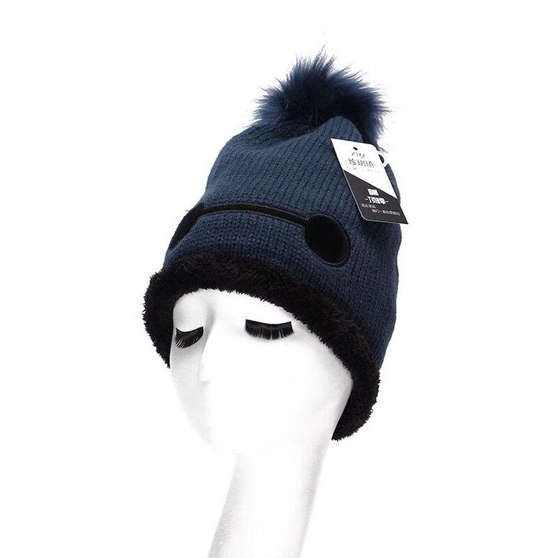 

Women s Cartoon Baymax Pom-Pom Winter Knitted Hat