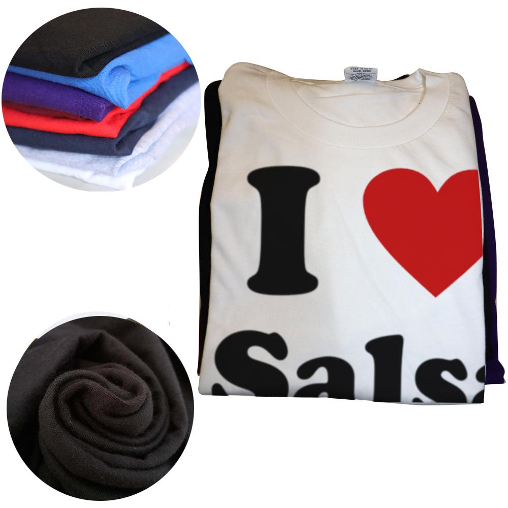 Ich liebe Salsa tanzen Geburtstag Lustig Unisex Grafik Mode Neu Baumwolle Kurzarm T-Shirts O-Ausschnitt Harajuku Tanz T-shirt