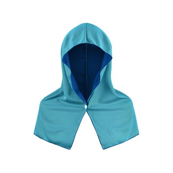 Cooling Hoodie Towel for Neck Face, Chilly Gym Towel with Hood, Sun Protection Instant Cooling Sports Towel for Outdoor Sports Work Camping Fishing