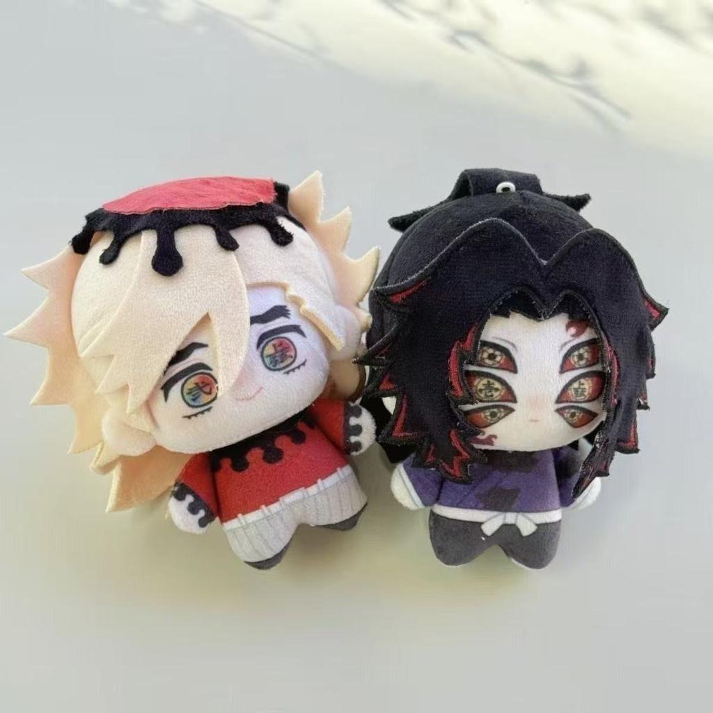 Kimetsu No Yaiba Kokushibo Versione Q Nui Gurumi Riempimento in Cotone PP Bambola da Palmo Anime Bidimensionale Bambole da Collezione