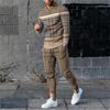 Summer 2 Piece Sets Tracksuit Men Long Sleeve T Shirt+Sweatpants Suit Men Streetwear Vintage Oversize Sweatshirt Men's Clothing