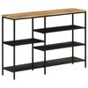 Console Table 110x30x75 Cm Rough Solid Mango Wood and Iron