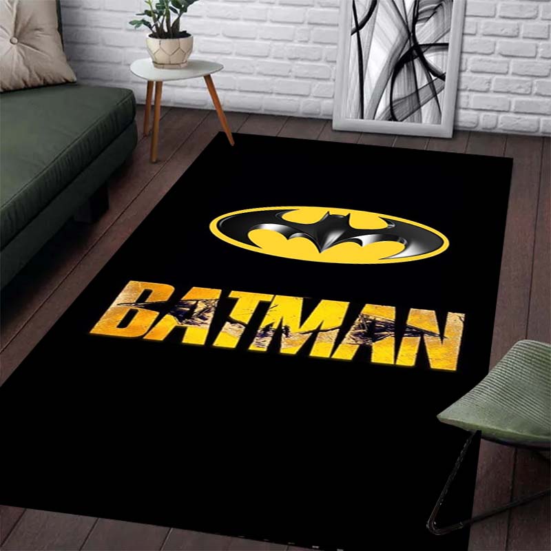Batman Pattern Rug - Non-slip Kitchen and Outdoor Rug, Yoga Rug, Home and Bedroom Decoration, Birthday Gift