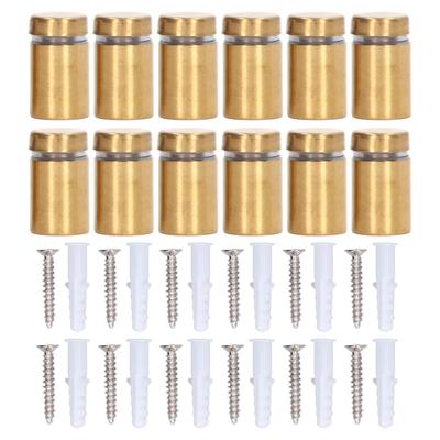12Pcs Standoff Screw Stainless Steel 12x20mm Wall Mount Advertising Fastener Set Kit