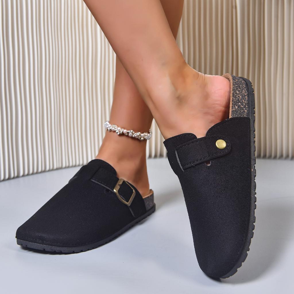 Women Slippers Trend Baotou Slides Women Summer All-Match Sandals Buckle Platform Slippers Women Beach Outdoor Shoes