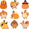Fancy Land Turkey Cutouts 54 Pcs Fall Thanksgiving Decorations Holiday School Party Classroom Bulletin Board Decor