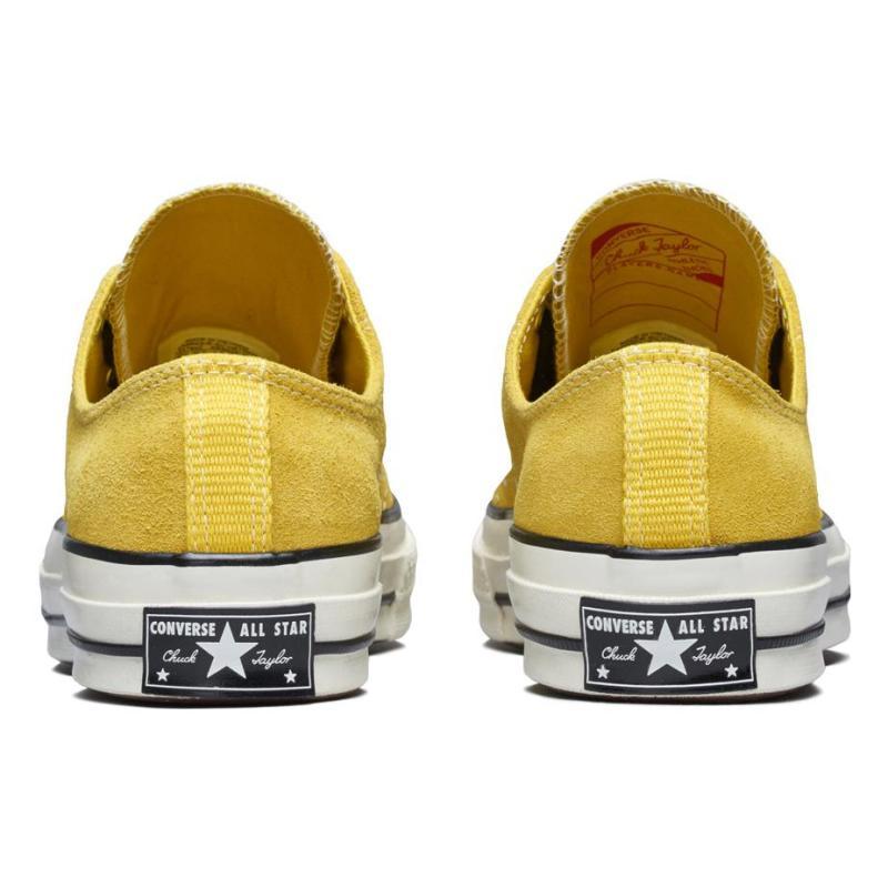 Converse Chuck Taylor All Star Rund Zehenspitze Schnürung Abriebfest Niedrig geschnitten Espadrilles Unisex Gelb