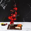plate tray beauty seafood Sushi Decorating Flowers tree Plants Artistic Conception Decorating Ornament Creative Peach blossom