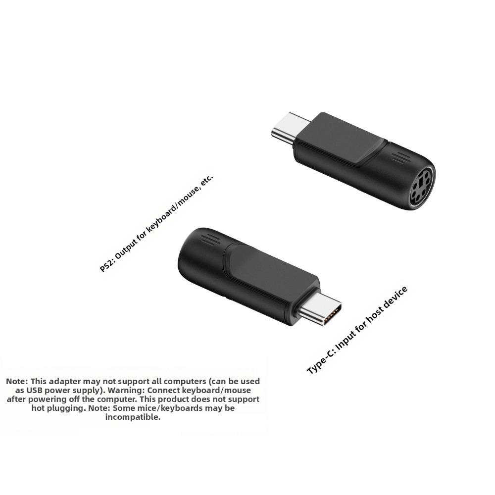 PVC for PS2 to USB Adapter Universal for PS2 to USB Converter Old Keyboard for PS2-F to C-M