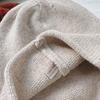 Autumn And Winter 2PCS Pure 100% Wool Hat And Scarf High-End Korean Style Knitted Beanie Hat And Neck Warmer Scarf Set For Women
