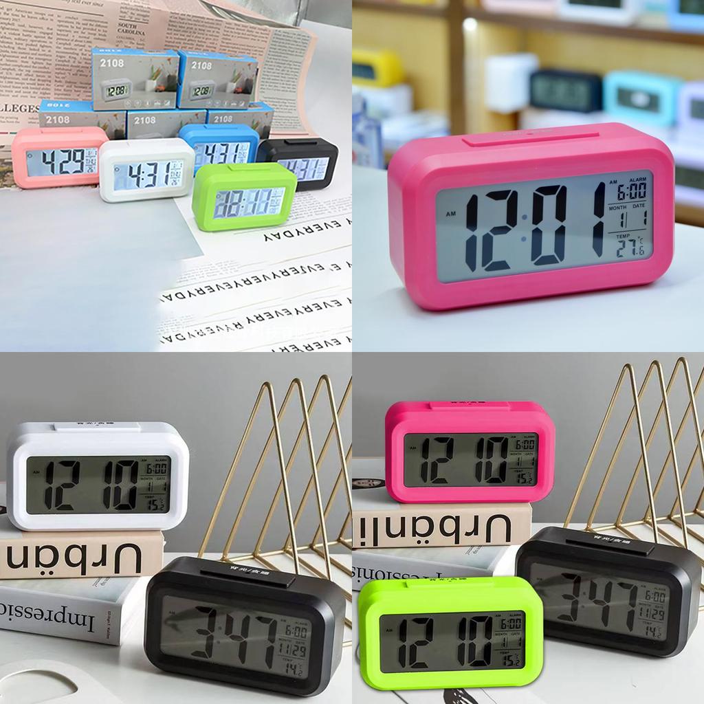 Digital Kids Alarm Clock With Led Display And Calendar For Home And School Use