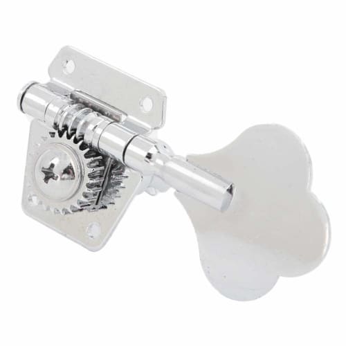 Alomejor Bass Tuners, Left/Right Row Tuning Keys, Buttons, Steel, Rust-Resistant, Electric Bass Machine Heads, Gift (Right Row)