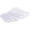 Set of 6 Square Swaddling Cloths - - White - 70x70cm - 100% Cotton - Washable At 95°C