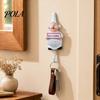 Strong Bearing Capacity Hook Cute Chef Shape Hook, Resin Kitchen Wall No Punch Adhesive Backing Decorative for Home Hang Utensils Dishcloths