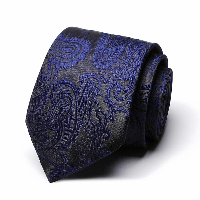 Tie Tie Polyester Silk Tie 8Cm Business Men'S Dress Wedding Studio Tie