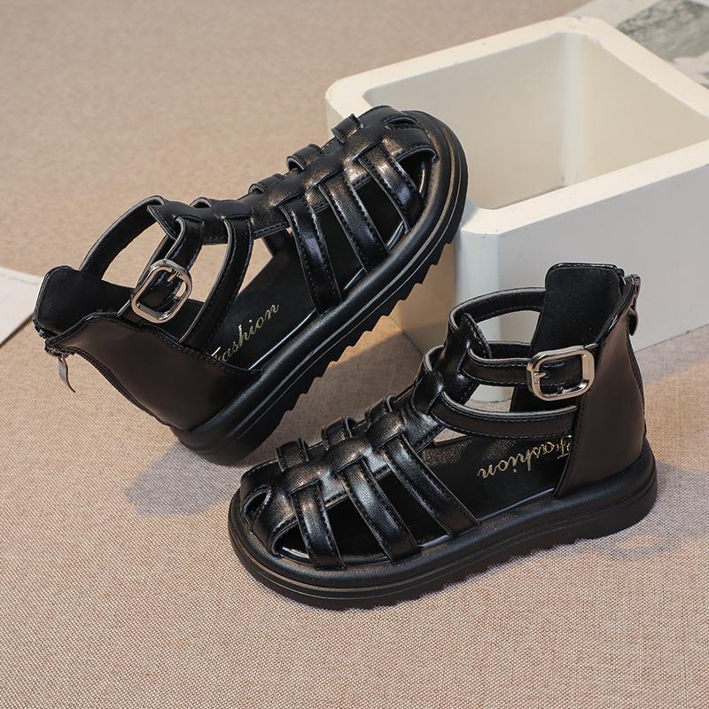 Children Summer Sandals Thick Bottom Kids Causal Gladiator Sandals Fashion Girls Hollow-out Beach Shoes Anti-Slippery All Match