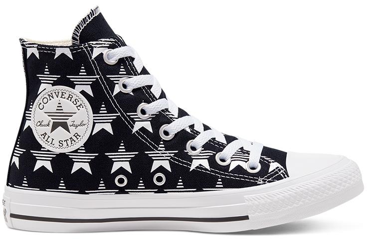 Converse Chuck Taylor All Star 'Black White Stars' 168808C