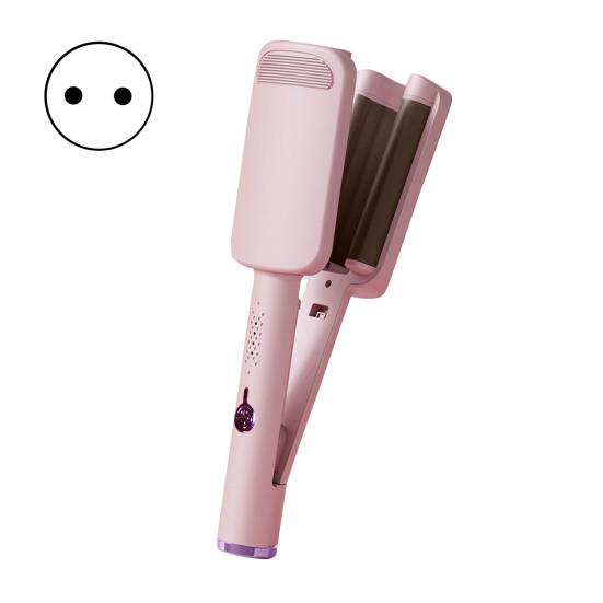 

Yousheng 32 мм V-образная плойка, керамическая, большие французские волны, щипцы для завивки волос, инструмент для укладки, антиожоговая глубокая завивка для коротких и длинных волос EU розовый