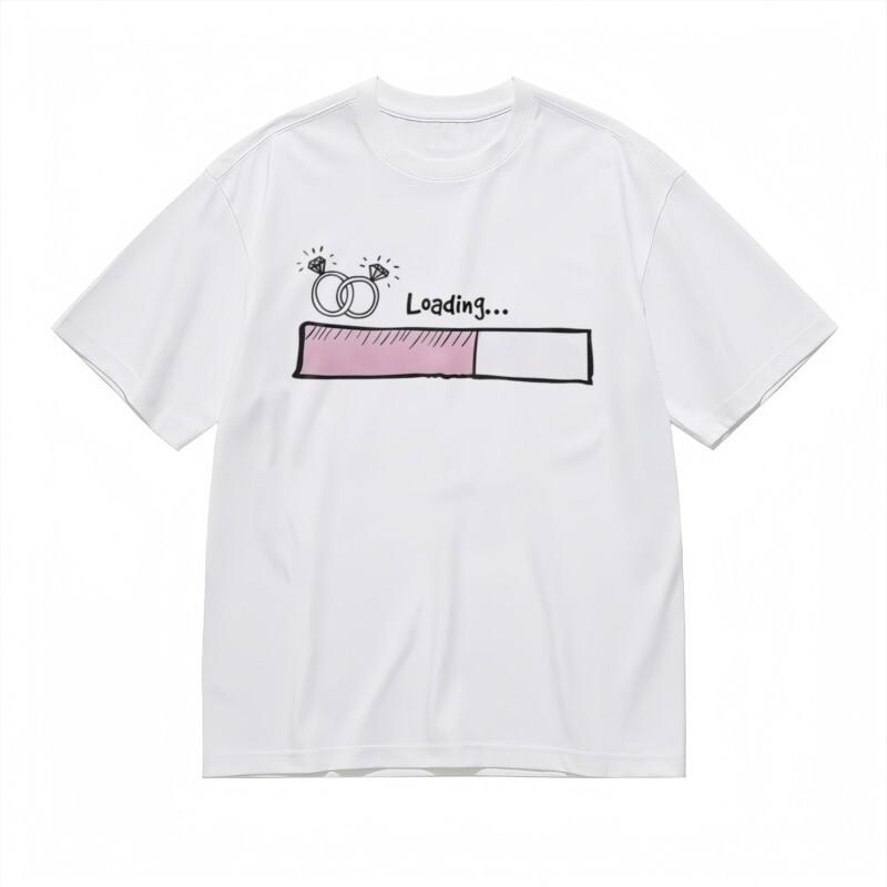 

Women s All-Season Trend Classic T-Shirt Engagement Countdown Design Tee M