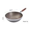 Zhishi 28cm 304 Stainless Steel Titanium Non-stick Wok