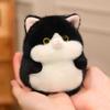 Soft Material Cat Plush Keychain Chubby Design Plush Cat Keychain Cat Plush Pendant  Backpack Decor