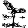 Weathervane Retro Silhouette Desktop Ornament Vintage Weathercock Wind Vane Weather Vane for Lawn Outside Yard Farm Courtyard
