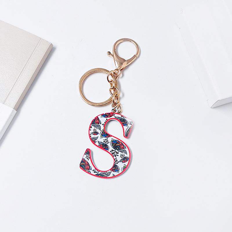 Colorful English Alphabet Keychain & Graduation Gift Accessory