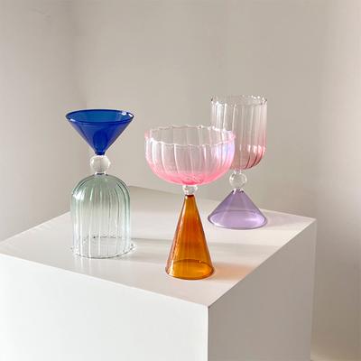 Irregular Wine Glass Water Sensing Cup Gradient Champagne Glass Cup