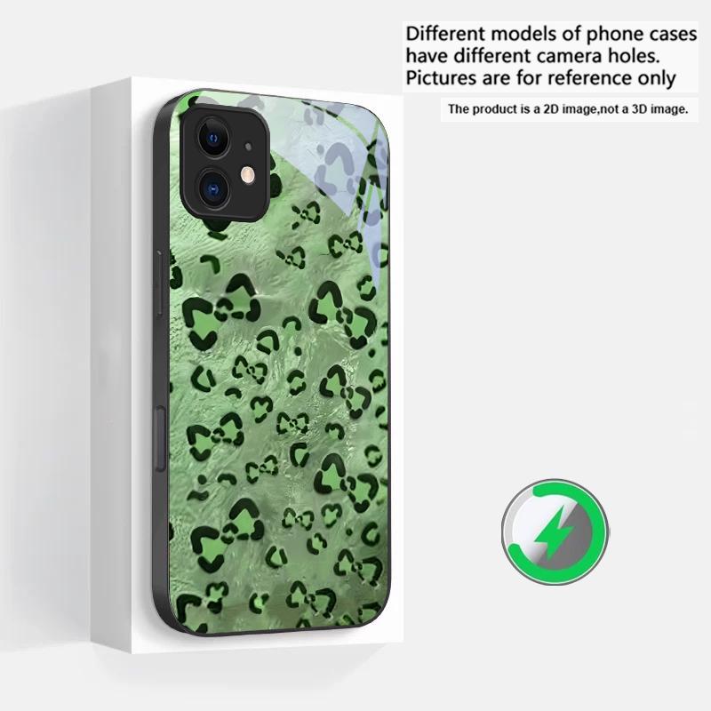 Abstract Leopard Print Suitable For iPhone 16E 17 Pro Max 15 Pro 14 13 Plus 12 Mini 11 16 Air 17Pro Magnetism Glass Phone Case