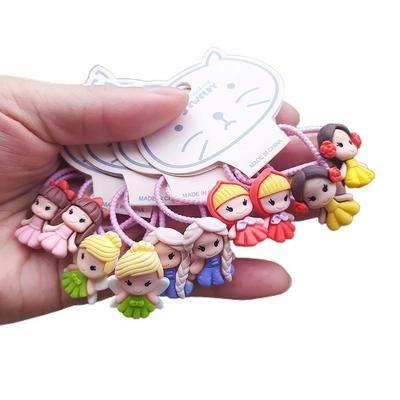 2 Stück Neue Engel Niedliche Prinzessin Kopfschmuck Kinder Elastische Haarbänder Cartoon Kinder Haargummis Seile Mädchen Accessoires Baby