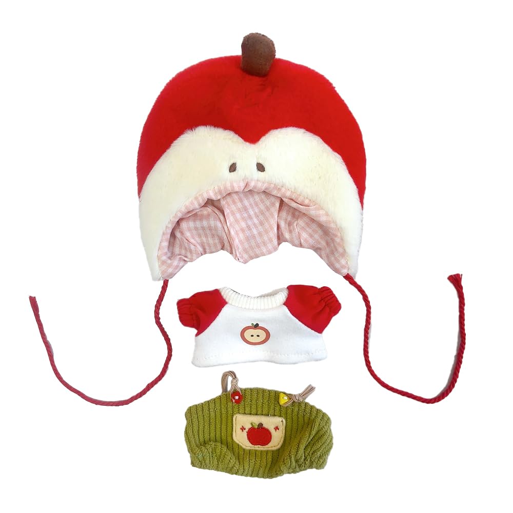 

Плюшевая игрушка-фрукт для 10-сантиметровой плюшевой куклы Кигуруми Отаку, Костюм, Одежда, Яблоко, Игрушка, Аксессуары, Мероприятия, Кукла, Маскот, K-Pop кукла, [Б/У]