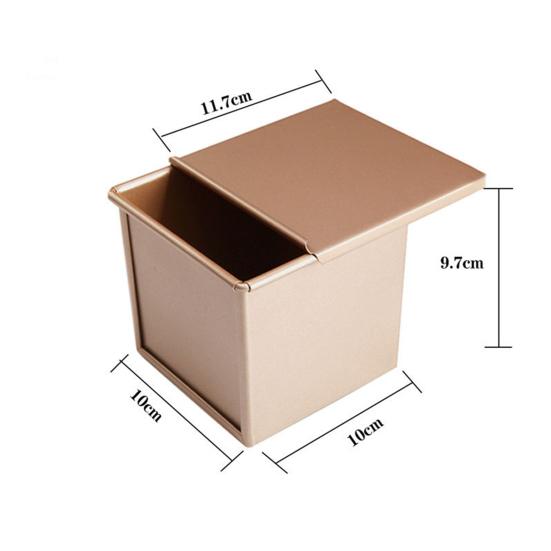 Water Cube Mold Box Non-Stick Bread Toast Lid with Sliding Kitchen Baking