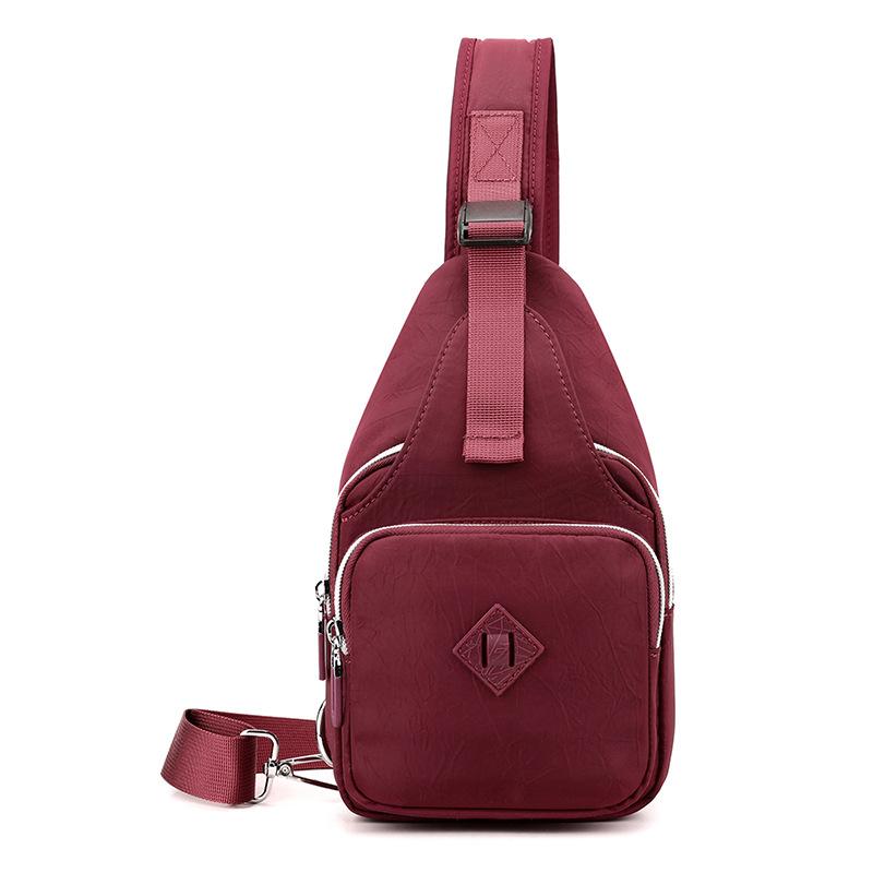 

Новый модный тренд женская нагрудная сумка для отдыха на открытом воздухе, сумка-мессенджер для мобильного телефона и ключей большой вместимости красный