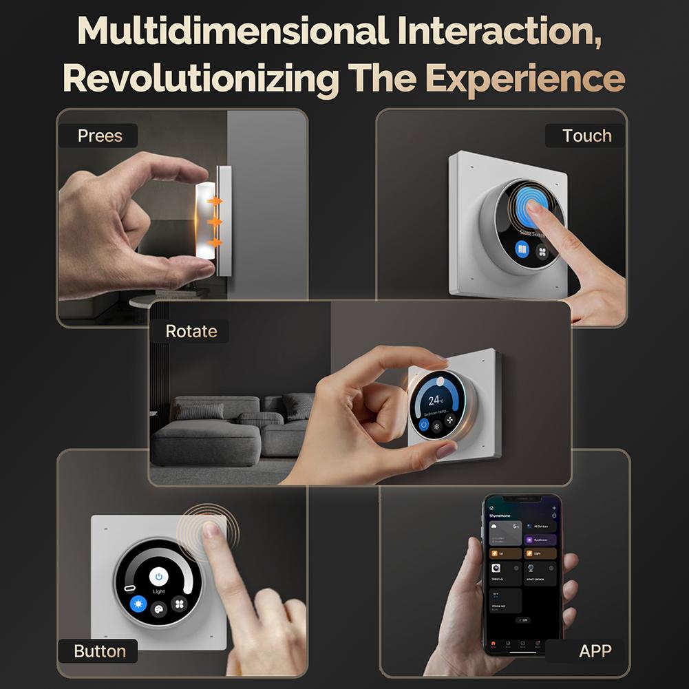 WiFi Smart Home Control Panel Touch Rotate 3 Relays 4 Buttons Smart Central Control Panel for Home China Mainland