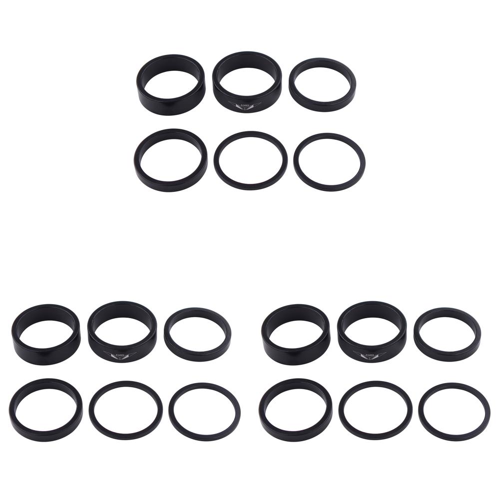 

5# 6 шт. проставка для вилки велосипеда 2/5/10 мм проставка для рулевой колонки для горного велосипеда (Блэк