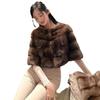 Eco-friendly Faux Mink Fur Capelet Shawl: Versatile Short Jacket for Qipao and Wedding Dress