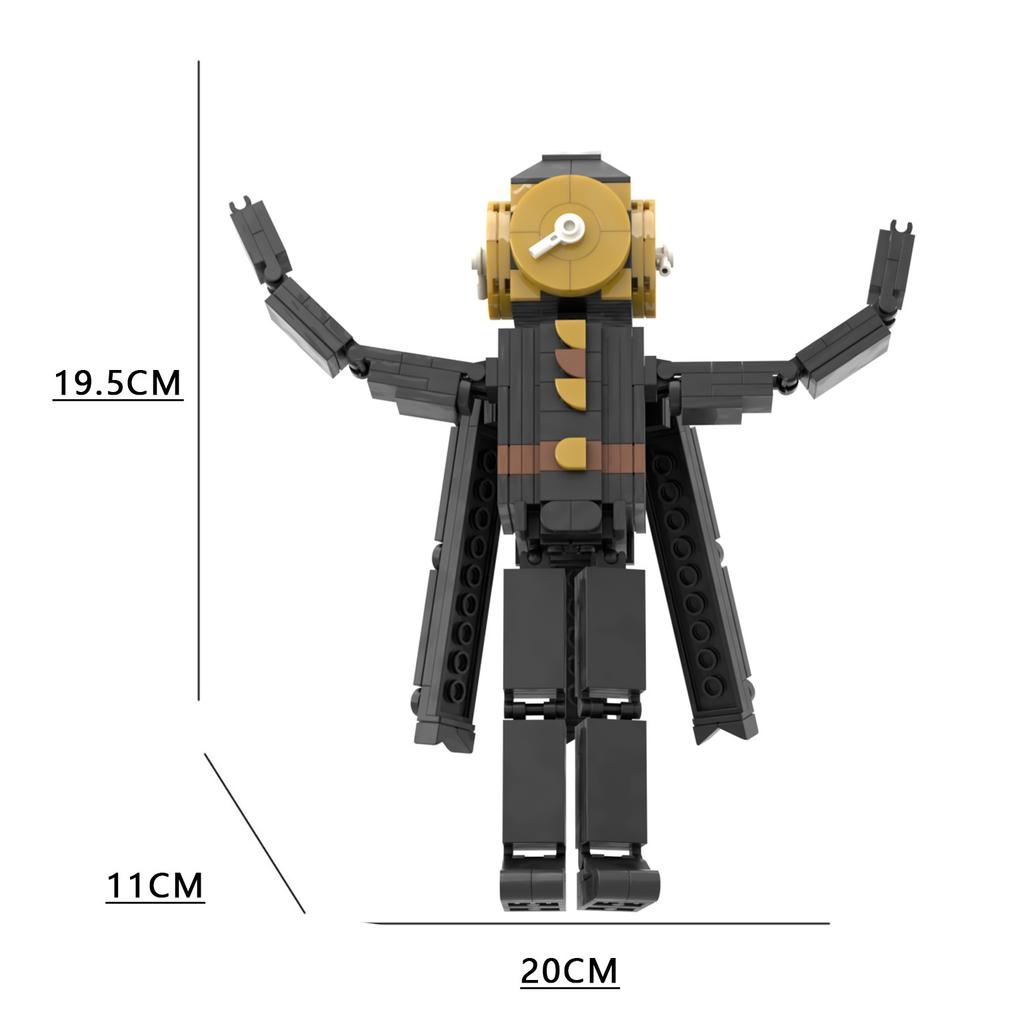 Hot New A Series of Skibidi Toilet Man Drill Male Titan Man Female TV Personality Building Blocks Set Toy for Kids New Year Gift