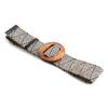 Round Wooden Buckle Dress Belt For Women Elastic Straw Belt Casual Braided Wide Strap Woven Girls PP Fashion Female Designer