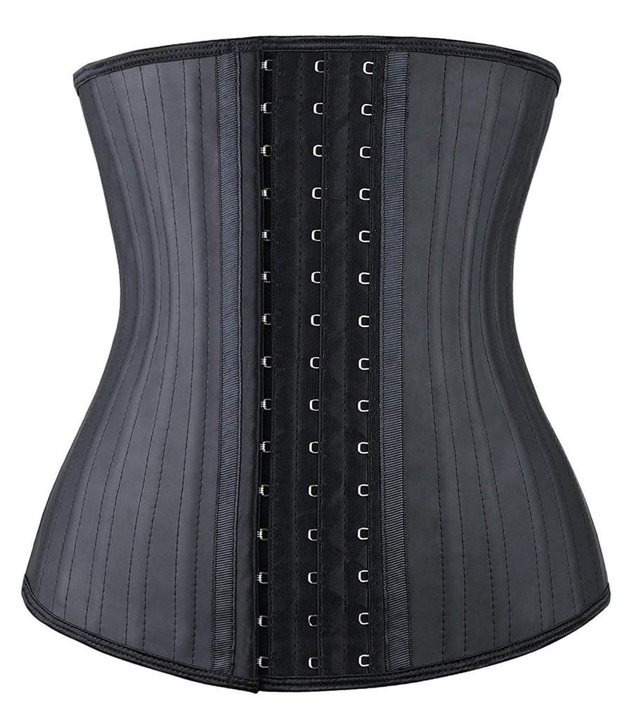 New Design Full Body Waist Trainer Woman Latex Waist Trainer 25 Steel Bone Zipper Corset Body Shaper for Women