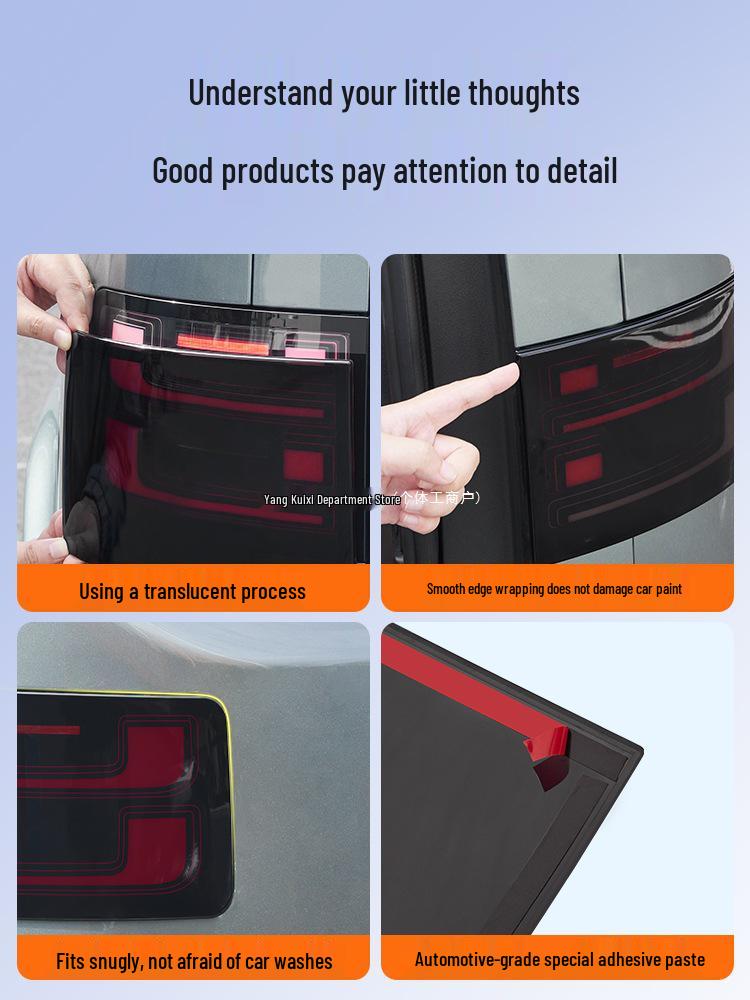 Equation Leopard Titanium 7 Smoked Taillight Protector - Black Warrior Exterior Mod.